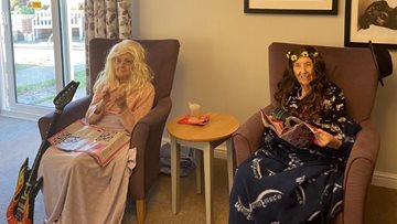 Residents enjoy baking and dressing up at Kent care home